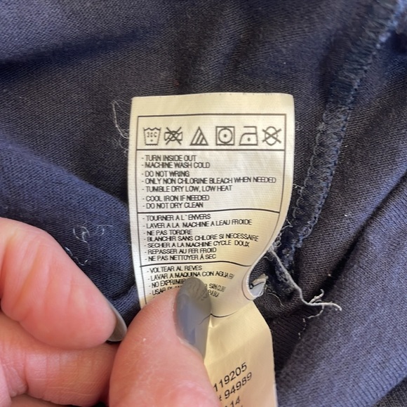 Chicago Bears Navy V-Neck T-Shirt NFL Team Apparel Sz L - Picture 8 of 8